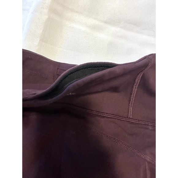 Athleta Women's Rainier Brushed Tights Running Pockets Eggplant Purple XS - Picture 14 of 14